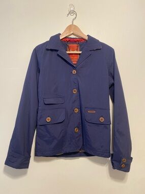 ENGLISH UTOPIA GREAT BRITAIN Navy Women's Button-Front Jacket. Size 8